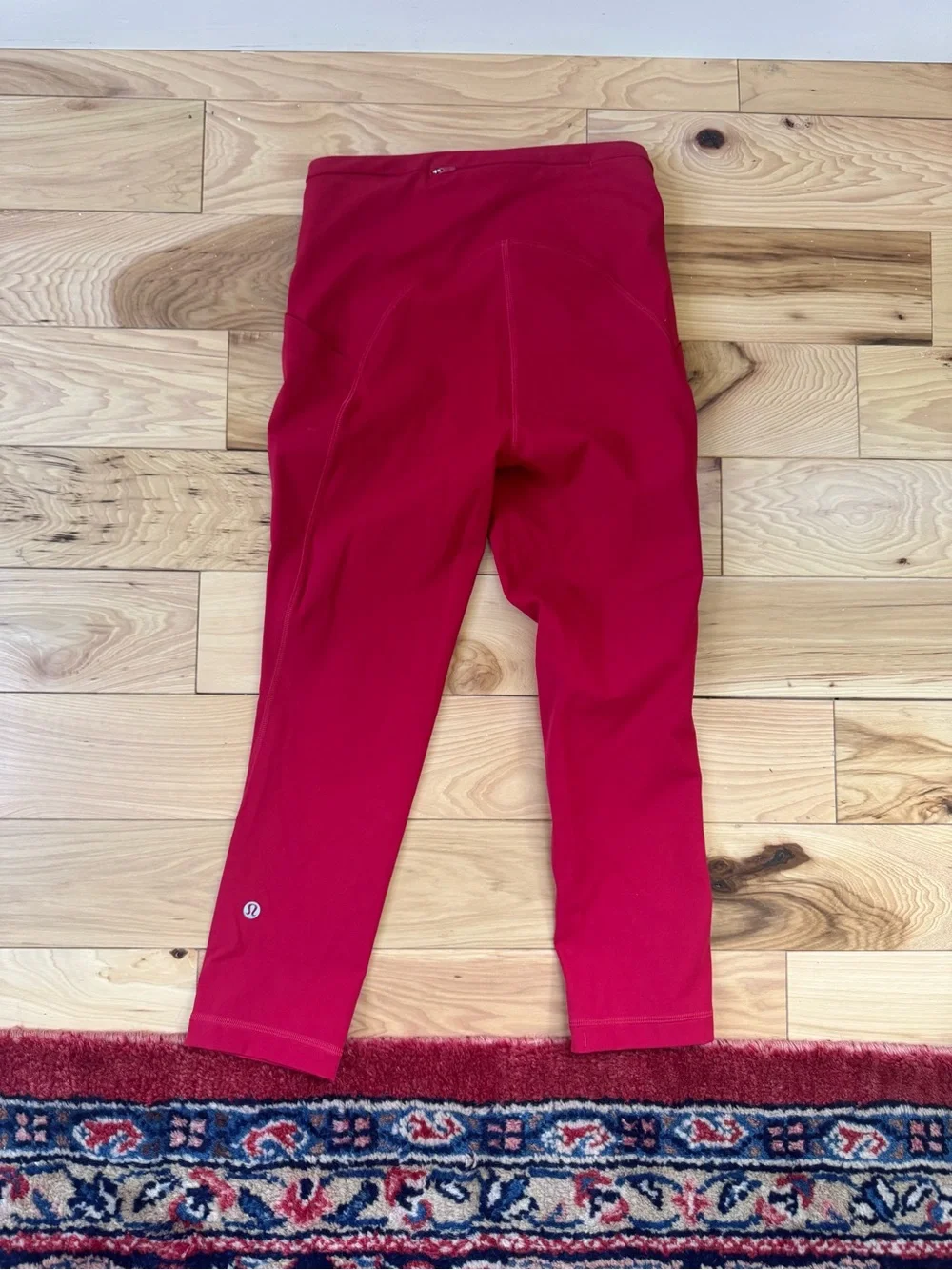 lululemon athletica Bright Red Cropped Leggings